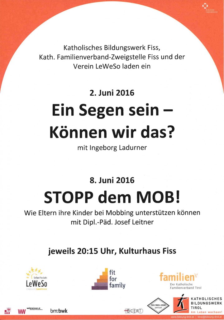 Vortrag: Ein Segen sein - Können wir das? (Ingeborg Ladurner) @ Kulturhaus Fiss | Fiss | Tirol | Österreich